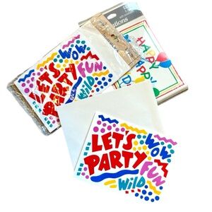 Vintage Birthday Party Invitations New in Package